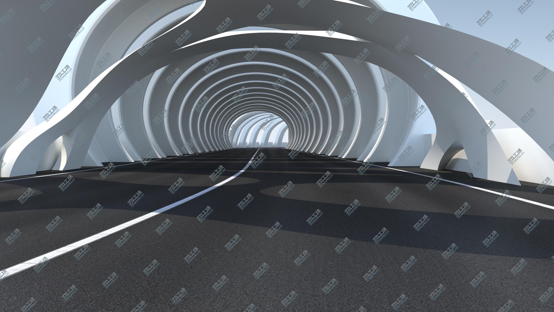 images/goods_img/202104093/3D Sci-Fi Futuristic Road Tunnel model/4.jpg